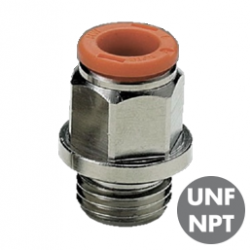 RACCORDI AUTOMATICI IN OTTONE PER TUBI IN POLLICI E FILETTI UNF o NPT