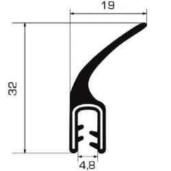 Profilo Copribordi con Aletta cod. 02.0001710302.941