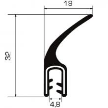 Profilo Copribordi con Aletta cod. 02.0001710302.941